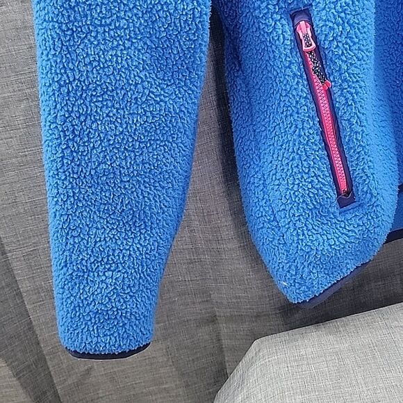 Vineyard Vines The Sherp Shirt Blue Multi Pullover Sweatshirt 1/4 zip women's XS - Picture 3 of 7